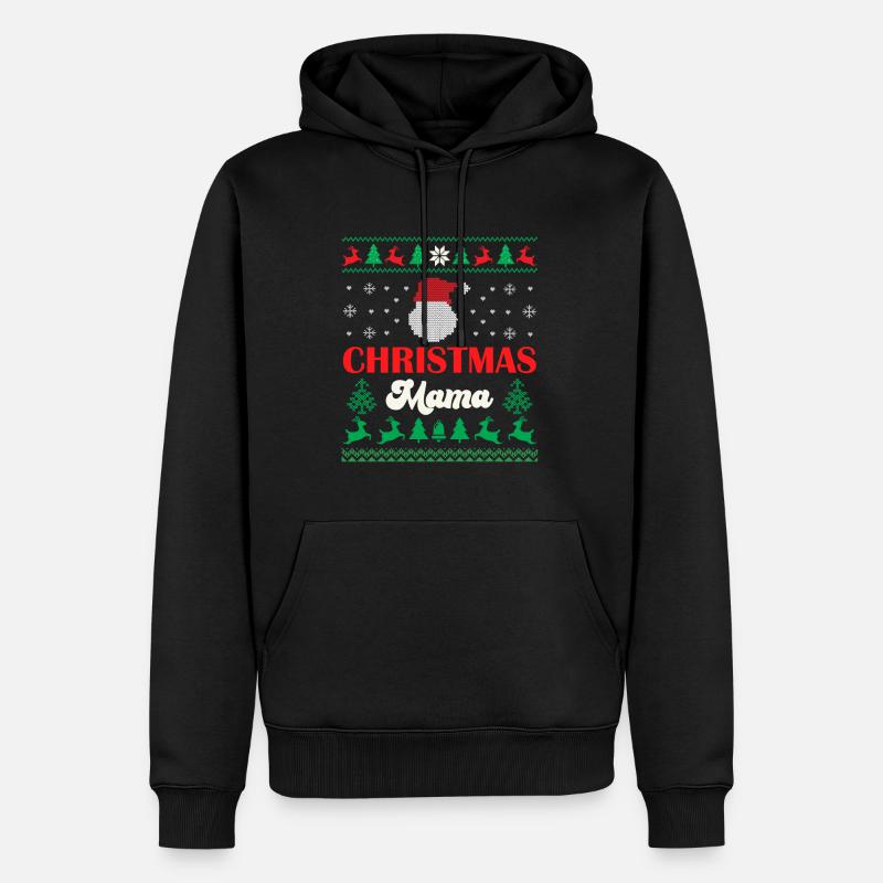 Merry Christmas Mama - Sweat à capuche Premium bio Homme - noir