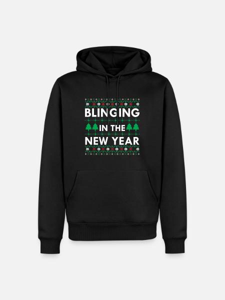 Blinging In The New Year - Men’s Premium Organic Hoodie - black