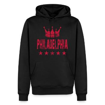 Étoiles de la couronne de Philadelphie - Sweat à capuche Premium bio Homme - noir - Devant - Nico (187cm)