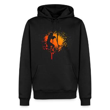 Men's stunt scooter stunt scooter stunt scooter - Men’s Premium Organic Hoodie - black - Front - Nico (187cm)