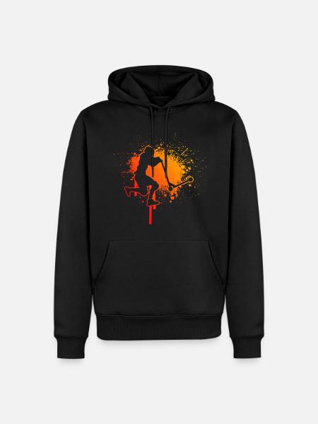 Stunt Roller Stuntscooter Stunt Scooter til mænd - Herre Premium økologisk hoodie - sort