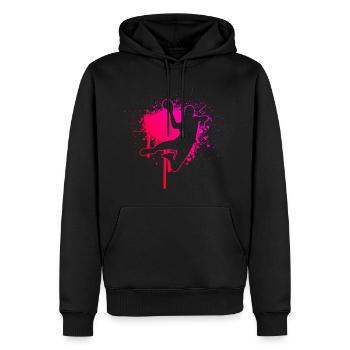 Handball masculin Handballeurs Joueurs de handball Joueurs de handball - Sweat à capuche Premium bio Homme - noir - Devant - Nico (187cm)