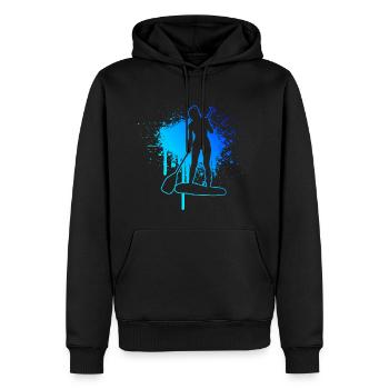 Standup Paddle Herren Standup Paddleboard - Männer Premium Bio Hoodie - Schwarz - Vorne - Nico (187cm)