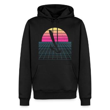 Windsurf Femmes Surf Windsurfer Hommes Surfeur - Sweat à capuche Premium bio Homme - noir - Devant - Nico (187cm)
