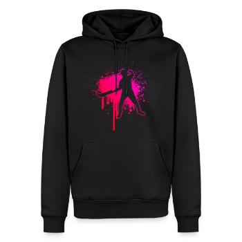 Basque Pelota Women Pelota Jai Alai Pelota vasca - Men’s Premium Organic Hoodie - black - Front - Nico (187cm)