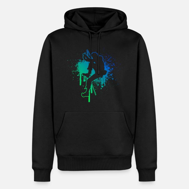 Escalade Hommes Escalade Escalade - Sweat à capuche Premium bio Homme - noir