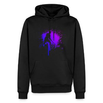Unihockey Innebandy Salibandy Unihockeyspielen - Männer Premium Bio Hoodie - Schwarz - Vorne - Nico (187cm)