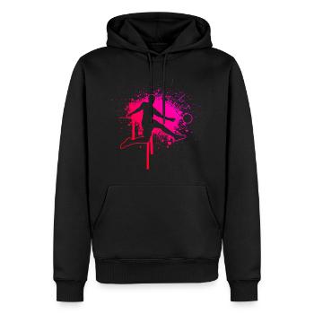 Herren Fussballspielen Fussballer Damen Fussball - Männer Premium Bio Hoodie - Schwarz - Vorne - Nico (187cm)