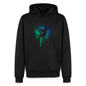 Skateboarder Skater Skating Men Skateboard - Sweat à capuche Premium bio Homme - noir - Devant - Nico (187cm)