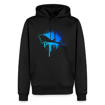 Scuba Taucher Free Dive Tauchen Scuba Tauchen - Männer Premium Bio Hoodie - Schwarz - Vorne - Nico (187cm)