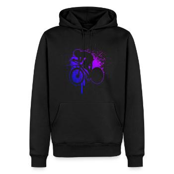 Road Bike Men's Road Cyclist Road Cycling - Men’s Premium Organic Hoodie - black - Front - Nico (187cm)