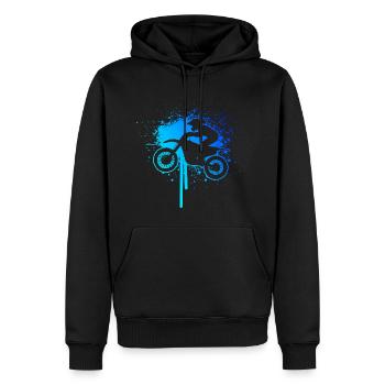 Motocross Dirt Biker Freestyle Motocross - Männer Premium Bio Hoodie - Schwarz - Vorne - Nico (187cm)