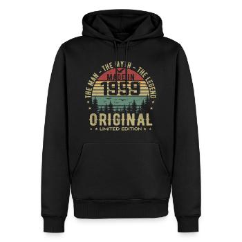 Original 1959 Retro 1959 Geburtstagsgeschenk 1959 - Männer Premium Bio Hoodie - Schwarz - Vorne - Nico (187cm)