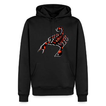 Scorpion - Männer Premium Bio Hoodie - Schwarz - Vorne - Nico (187cm)
