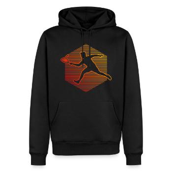Pickleball Racquetball Games Pickleball Games - Men’s Premium Organic Hoodie - black - Front - Nico (187cm)