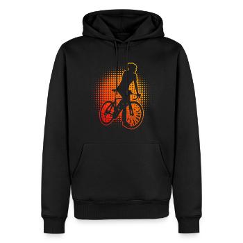 Road Cycling Road Bike Men's Road Bike Road Cycling - Men’s Premium Organic Hoodie - black - Front - Nico (187cm)