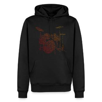 Drum Kit Drummer Women Drummer - Men’s Premium Organic Hoodie - black - Front - Nico (187cm)
