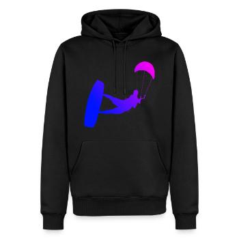 Kitesurfer Kitesurf Homme Kitesurf - Sweat à capuche Premium bio Homme - noir - Devant - Nico (187cm)