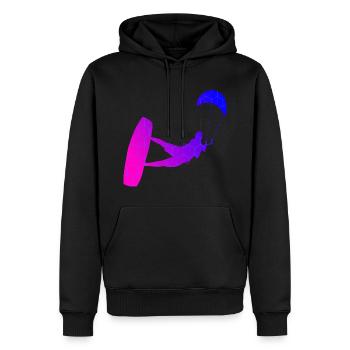 Kitesurf Hommes Kitesurf Femmes Kitesurfer - Sweat à capuche Premium bio Homme - noir - Devant - Nico (187cm)