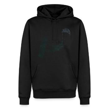 Kitesurfing Kitesurfer Kitesurf Kite Kiting - Sweat à capuche Premium bio Homme - noir - Devant - Nico (187cm)