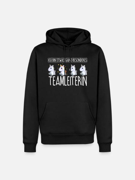 TEAMLEITERIN - Toll - Männer Premium Bio Hoodie - Schwarz