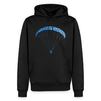 Herren Paraglider Paragleiter Gleitschirmfliegen - Männer Premium Bio Hoodie - Schwarz - Vorne - Nico (187cm)