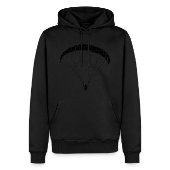 Parapente Parapente Femmes Parapente - Sweat à capuche Premium bio Homme - noir - Devant - Nico (187cm)