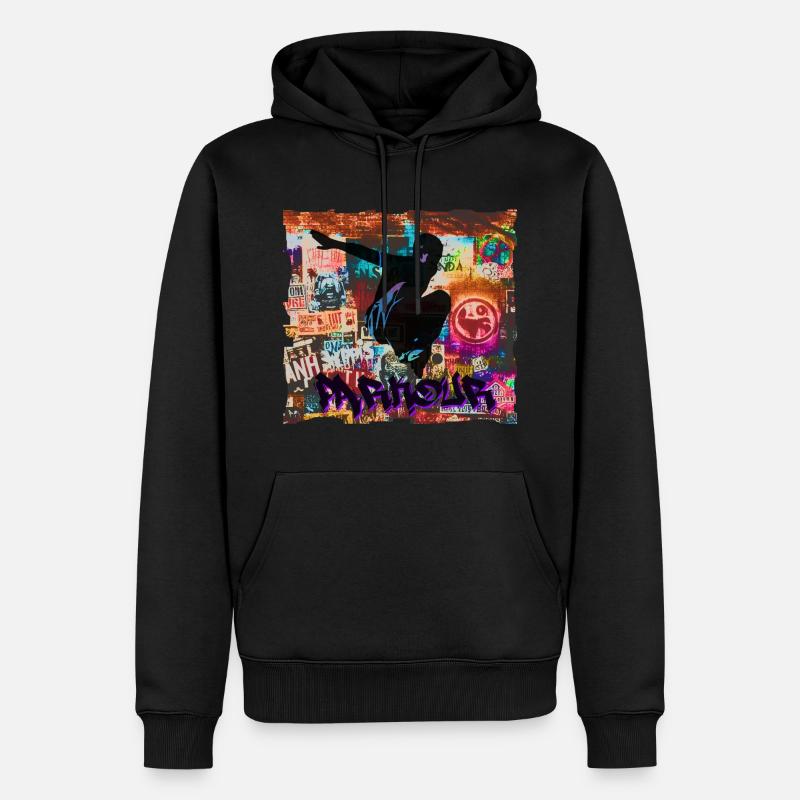 Parkour - Männer Premium Bio Hoodie - Schwarz