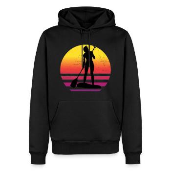 Standup Paddling Damen Standup Paddleboard - Männer Premium Bio Hoodie - Schwarz - Vorne - Nico (187cm)