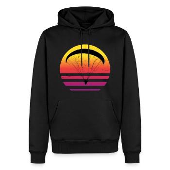 Paragliding Herren Paraglider Paragleiter - Männer Premium Bio Hoodie - Schwarz - Vorne - Nico (187cm)