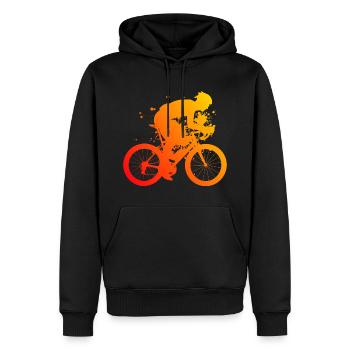 Cycliste de route Vélo de route Vélo de route Vélo de route Vélo de route - Sweat à capuche Premium bio Homme - noir - Devant - Nico (187cm)