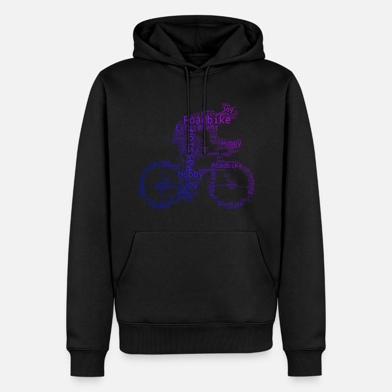 Vélo de route Vélo de route Vélo de route Vélo de route - Sweat à capuche Premium bio Homme - noir