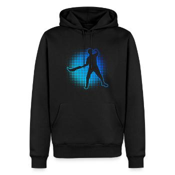 Pelota vasca Men Jai Alai Pelota Basque Pelota - Men’s Premium Organic Hoodie - black - Front - Nico (187cm)