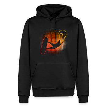Kiting Kitesurfing Kitesurfing Kitesurf Kite - Sweat à capuche Premium bio Homme - noir - Devant - Nico (187cm)