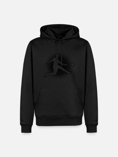 Football Football Footballers Football Matches - Men’s Premium Organic Hoodie - black