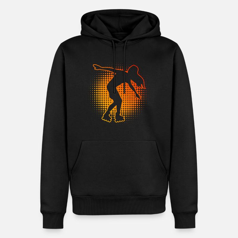 Rollschuhlaufen Rollerskate Roller Skates - Männer Premium Bio Hoodie - Schwarz