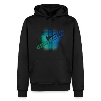 Posaunisten Posaunist Tenorposaune Posaunistin - Männer Premium Bio Hoodie - Schwarz - Vorne - Nico (187cm)