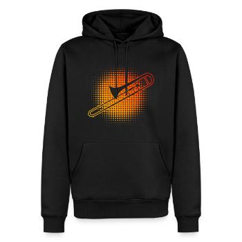 Posaune Damen Posaunist Posaunistin Posaunisten - Männer Premium Bio Hoodie - Schwarz - Vorne - Nico (187cm)