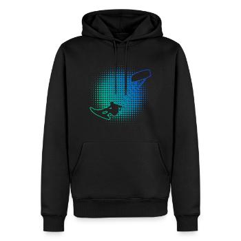 Kitesurf Kitesurf Kite Hommes Kitesurf - Sweat à capuche Premium bio Homme - noir - Devant - Nico (187cm)