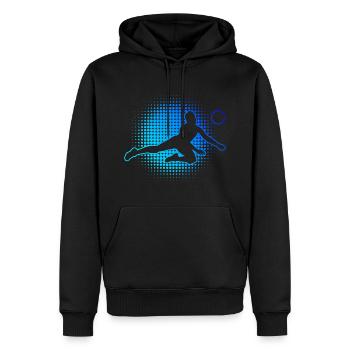 Joueur de volleyball masculin Volleyball Joueur de volleyball Sp - Sweat à capuche Premium bio Homme - noir - Devant - Nico (187cm)