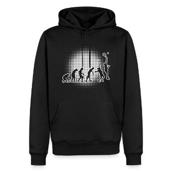 Paddle Hommes Femmes Paddle Tennis Raquette Sport - Sweat à capuche Premium bio Homme - noir - Devant - Nico (187cm)