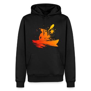Kayak Femme Kayak Kayak Homme Canoë Kayak - Sweat à capuche Premium bio Homme - noir - Devant - Nico (187cm)