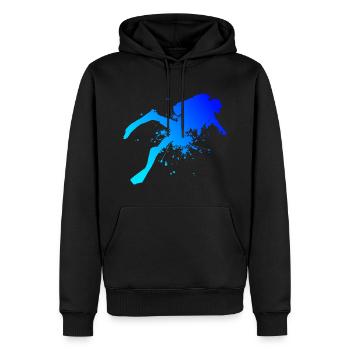 Diver Women Divers Scuba Divers Diving - Men’s Premium Organic Hoodie - black - Front - Nico (187cm)
