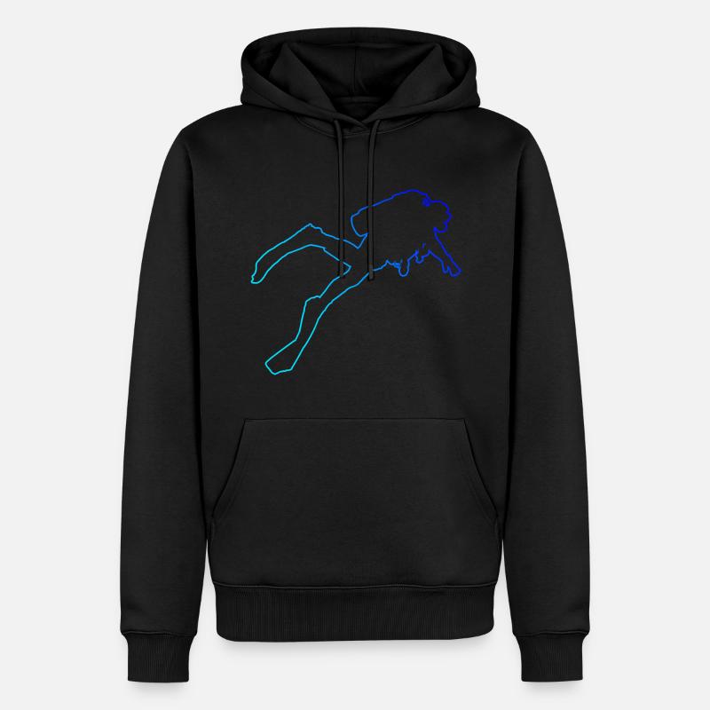 Plongée sous-marine Plongeur libre plongeur - Sweat à capuche Premium bio Homme - noir