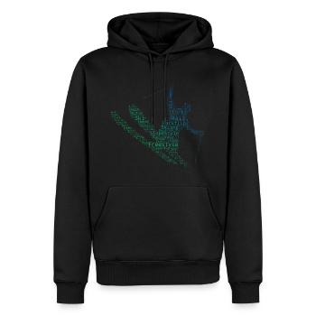 Damen Freestyle Ski Ski Freestyle Ski Jumping - Männer Premium Bio Hoodie - Schwarz - Vorne - Nico (187cm)