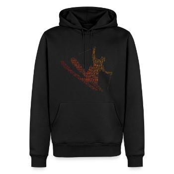 Freestyle Ski Ski Freestyle Slopestyle Damen - Männer Premium Bio Hoodie - Schwarz - Vorne - Nico (187cm)