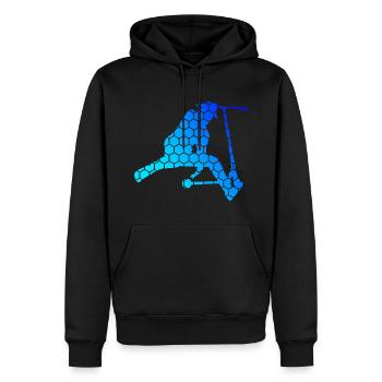 Pédale Scooter Stunt Roller Scooter Stunt Scooter - Sweat à capuche Premium bio Homme - noir - Devant - Nico (187cm)