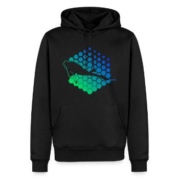 Plongée Plongeuse Tauchen Tauchen Plongée Libre - Sweat à capuche Premium bio Homme - noir - Devant - Nico (187cm)
