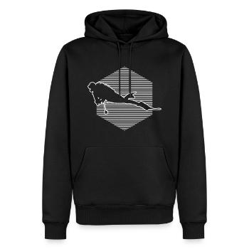 Plongée sous-marine Tauchen Plongée Taucher Plongée sous-marine Tauchen - Sweat à capuche Premium bio Homme - noir - Devant - Nico (187cm)