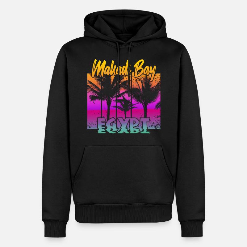 Makadi Bay Égypte - Sweat à capuche Premium bio Homme - noir